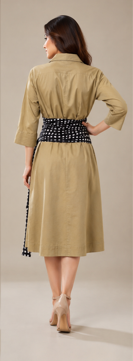 BEIGE BLOOM SASH