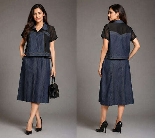 MIDNIGHT PEPLUM