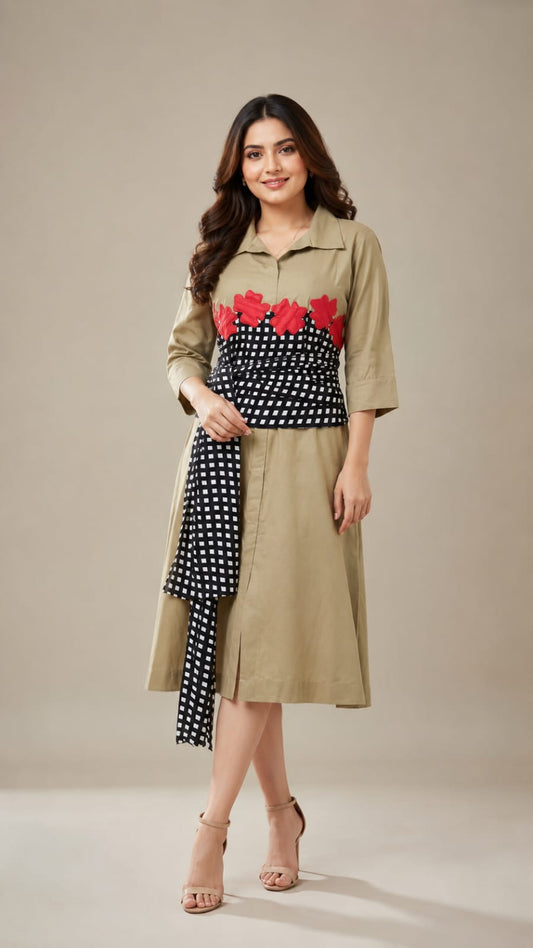 BEIGE BLOOM SASH